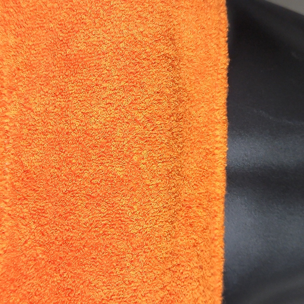 Orange Terry cloth bathing suit top - Picture 2 of 4